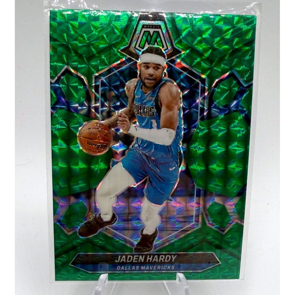 Jaden Hardy‎ Green Mosaic Panini Prizm #132 2023 NBA Dallas Mavericks Basketball